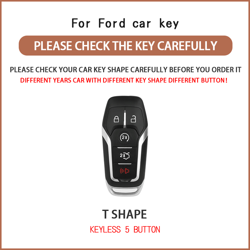 Car Key Case Cover for Ford 2016 Lariat F150 for 2016 2017 Ford Explorer 2016 Ford Explorer Platinum Mustang 2016 Lincoln MKC