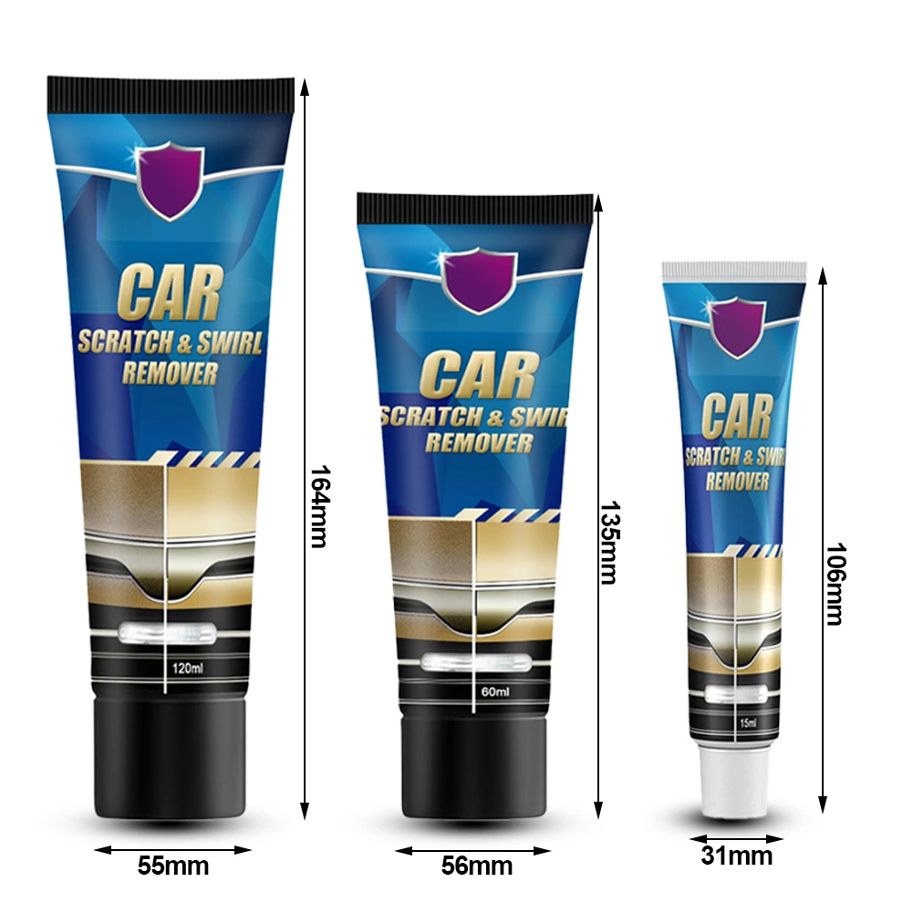 Car Scratch Remover Kit Auto Body Paint Scratches Repair Polishing Wax Swirl Removing Repair Tool Car Care Accessories