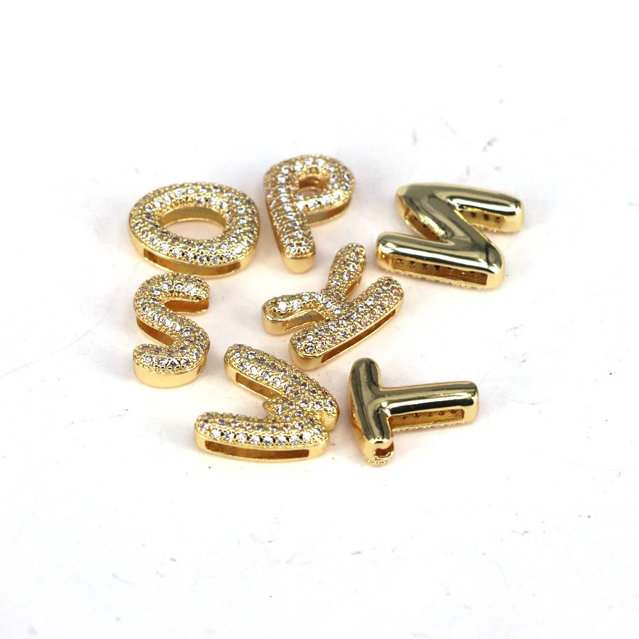 26Pcs 18K gold-plated initial letter charm pendant DIY 26 letter charm jewelry making personalized unique accessories 241108