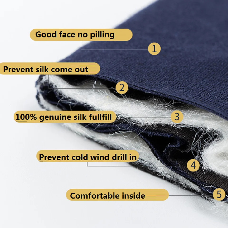 100% silk 5 layer warm winter thermal pants men women underwear mens leggings trousers leggins fleece leginsy 241111