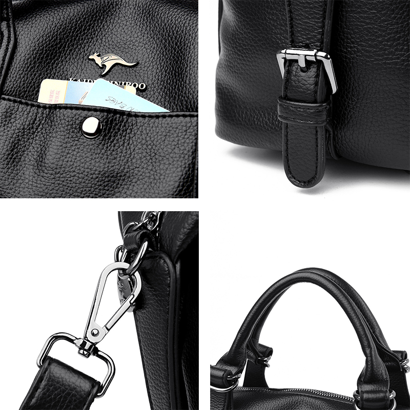 Luxury Brand Leather Handbag for Women 2024 Ladies Designer Super Quality Shoulder Crossbody Sac Big Messenger Casual Tote Femme