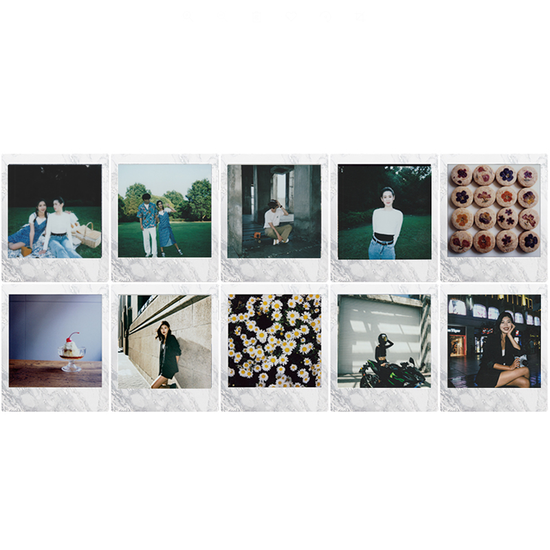 Fujifilm Instax Square White Marble Frame Film Photo Paper (10-50 sheets) For SQ1 SQ10 SQ6 SQ20 Instant Film Camera Share SP-3