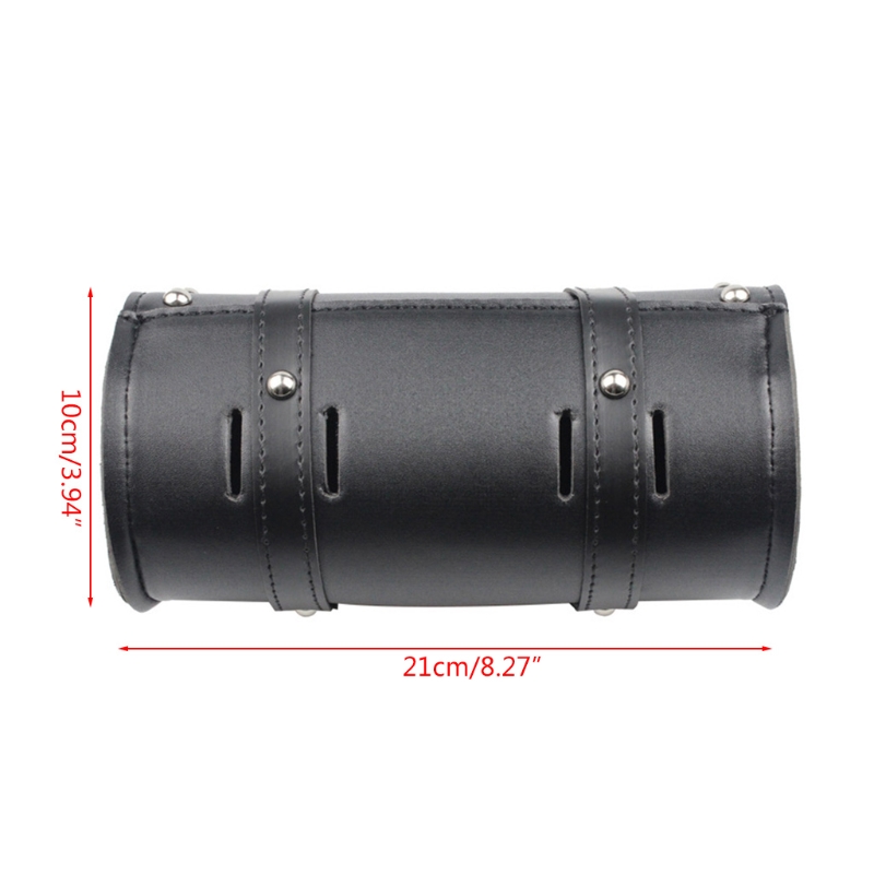 Motorcycle Fork Bag Waterproof Leather Autobike Saddlebags Handlebar Storage Tool Pouch Scooter Electric Bicycle Accessories