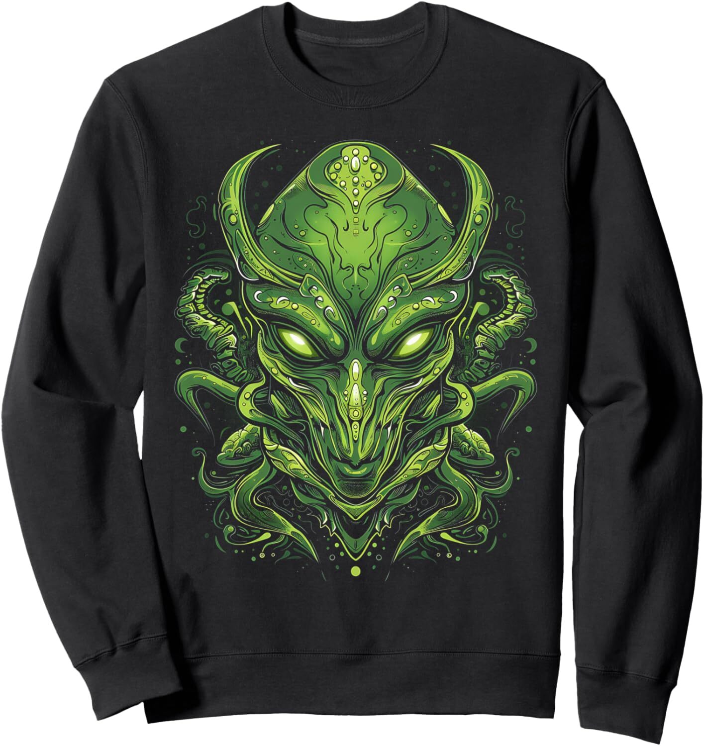 Long Sleeve Shirts for Men sweatshirt Alien Costume Cool Alien Head Alien Halloween Costume Sweatshirt T shirt Tee Streetwear Casual tops clothes