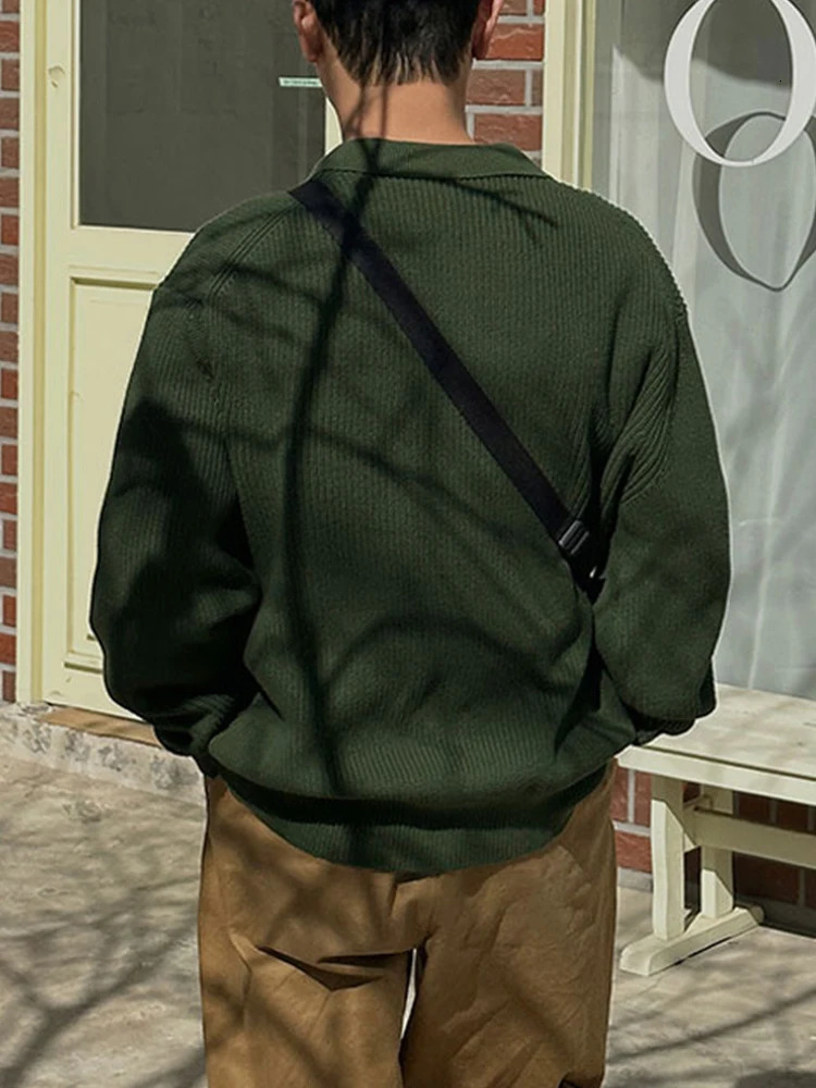 Mens Sweaters Cardigan Autumn Winter Knitted Sweater Coat Men Clothing Korean Stylish Man Streetwear Casual 241111