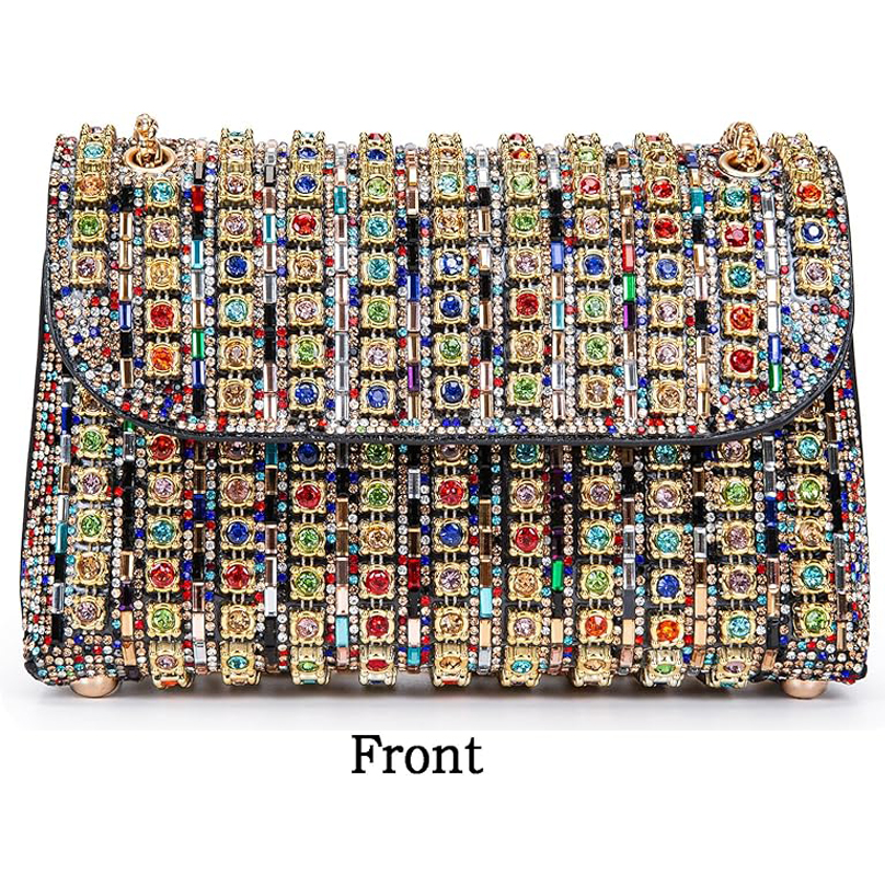 new luxury bag fashion designer bag Shoulder Bags Crossbody Bag Purses Handbags Crystals Rhinestone Evening Bag for Women Clutch Purse with Chain bag