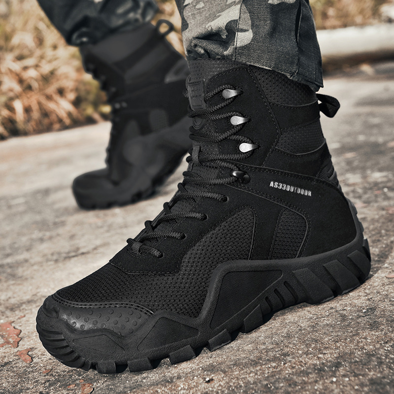 New 2022 Camouflage Winter Walking New Hiking Shoes Man Mountain Sport Trekking Sneakers Men Hunting Boots 02a3
