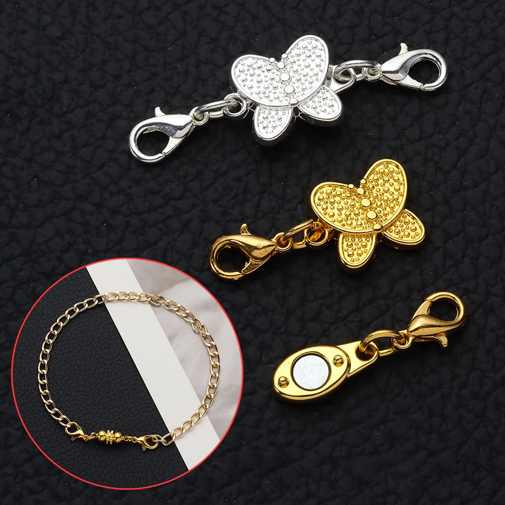 New Silver Gold Extender Magnetic Clasps Connector Hook Jewelry Making Supplies Necklace Bracelet Connector Buckle