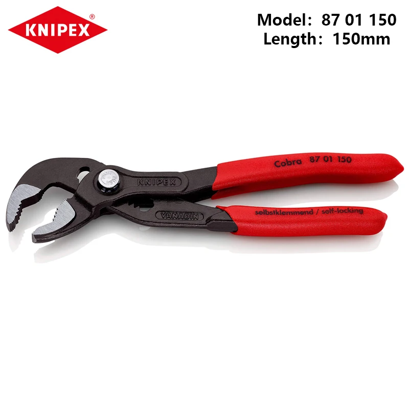 KNIPEX Tools Cobra Water Pump Pliers 8701125 8701150 8701180 8701250 8701300 8701400