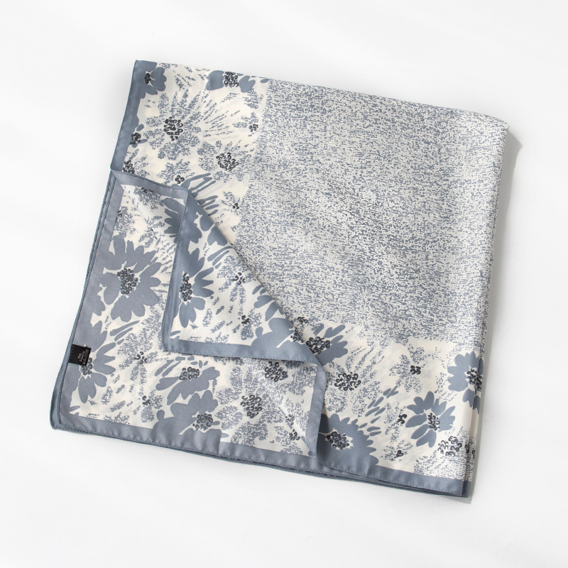 Women's autumn and winter striped headscarves, high-end small square scarves, and scarves