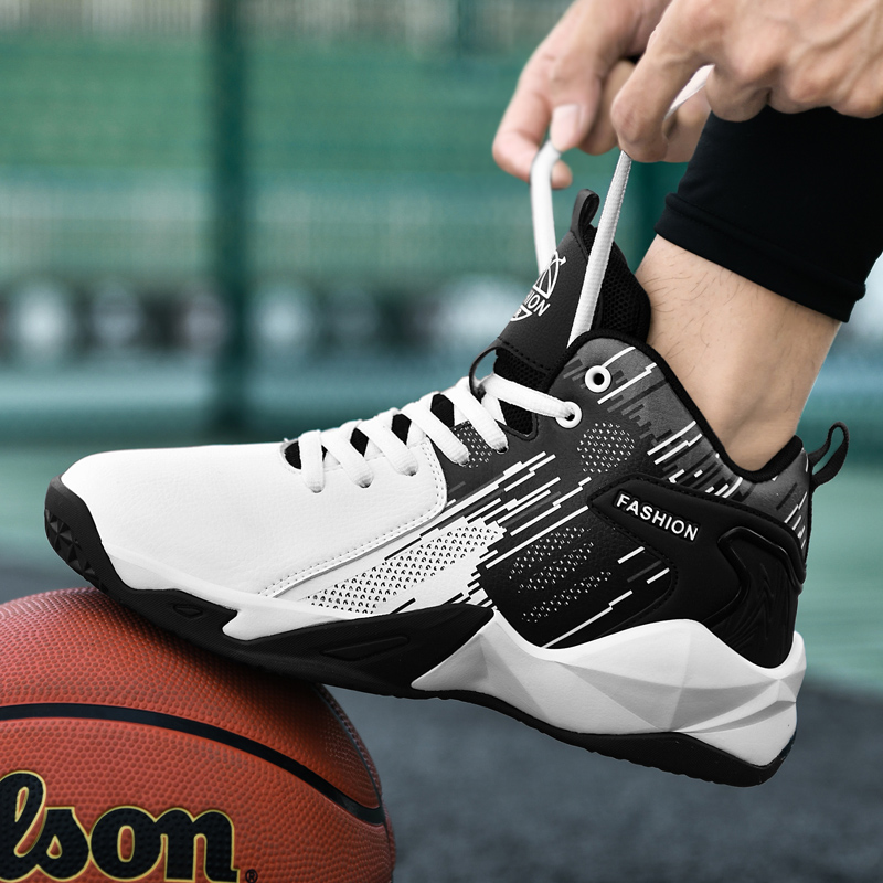 Big Size 48 Basketball Shoes Men Breathable Cushioning Non-Slip Outdoor Sports Gym Training Athletic Basketball Sneakers Women