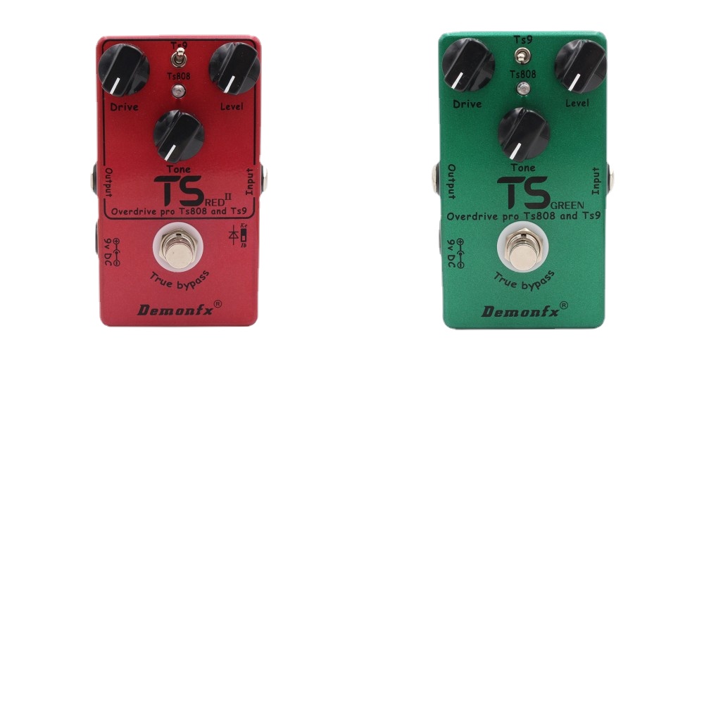 DemonFX Pedal De Guitarra TS GREEN V1.0/ TS9 and TS808 V2.0 TS RED II Guitar Pedal Overdrive Pro Vintage True Bypass