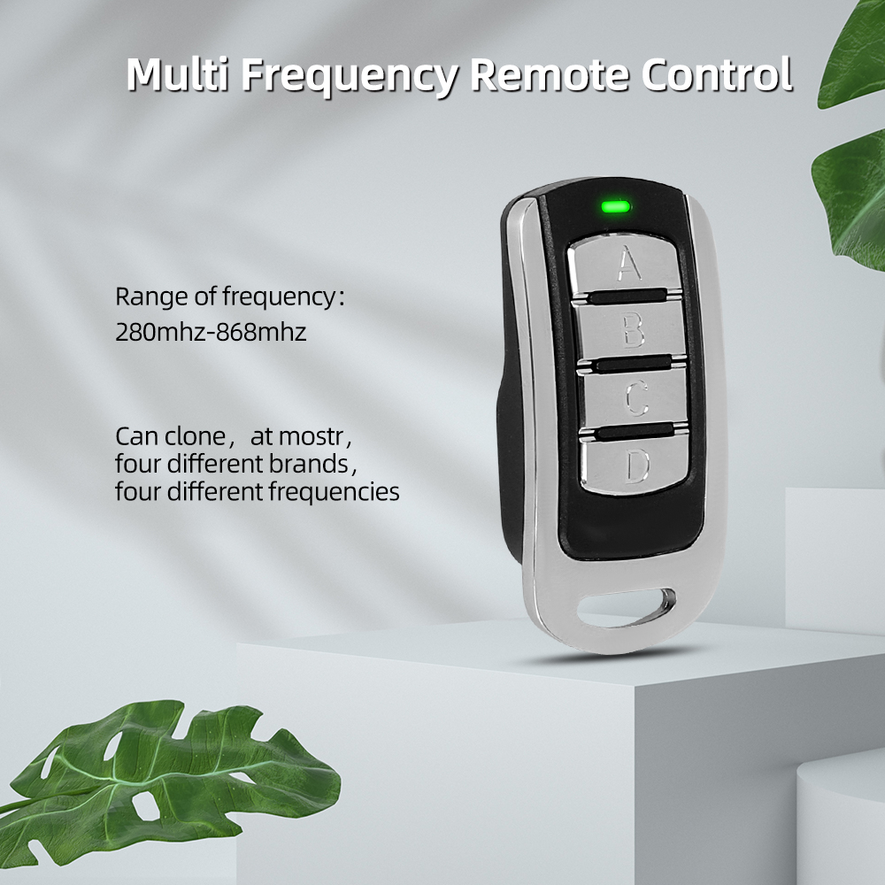 280-868MHZ Multi Frequency Garage Door Remote Control Duplicator AUTO SCAN Multi brand 433MHz Fixed Rolling Code Gate Opener