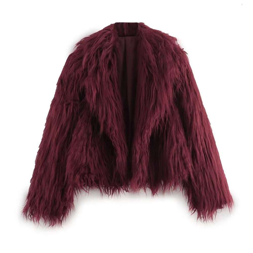 shanshi fur coat women Women's winter fashion short fur effect jacket