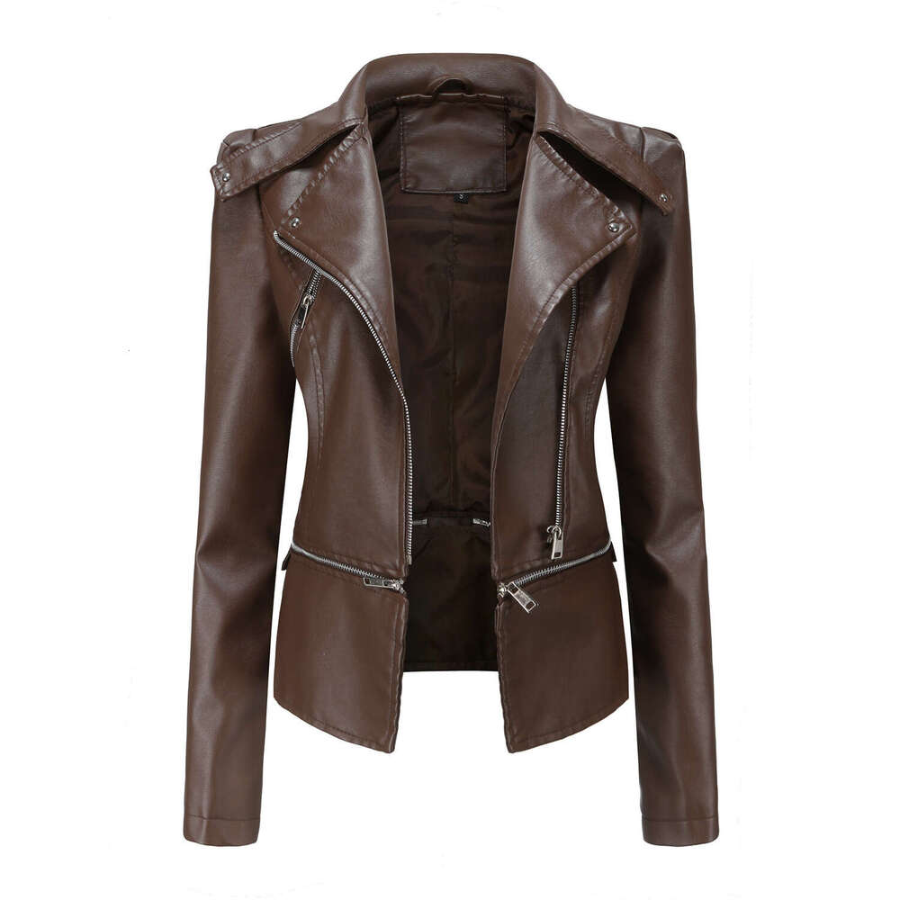 shanshi leather jacket women European Size New Leather Detachable Spring and Autumn Coat Women's Fashion Casual Jacket