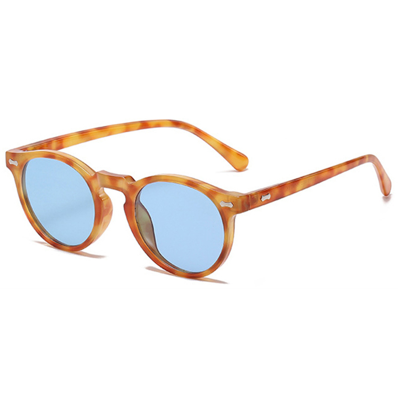 Round Polarized Sunglasses Women Cat Eye Sun Glasses Men Brand Design Trend Luxury Vintage Driver Shades Mirror Lenses G15 Green Revo Pink UV400 S09P 