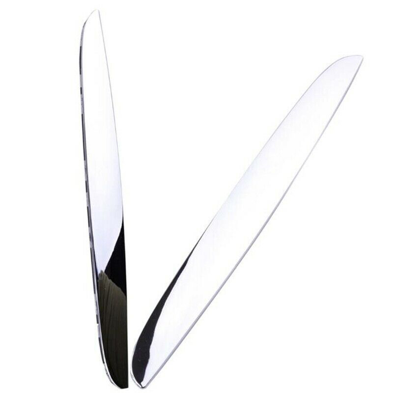 2Pcs Chrome ABS Front Bumper Above Kidney Grille Hood Cover Trim 51137117242 for BMW 3 Series E90 E91 2006-2008