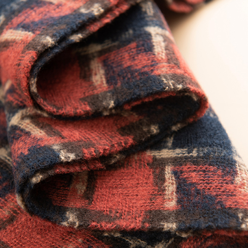 new autumn winter checkered striped scarf for women with a sense of , tassel casual, simple, warm and versatile scarf