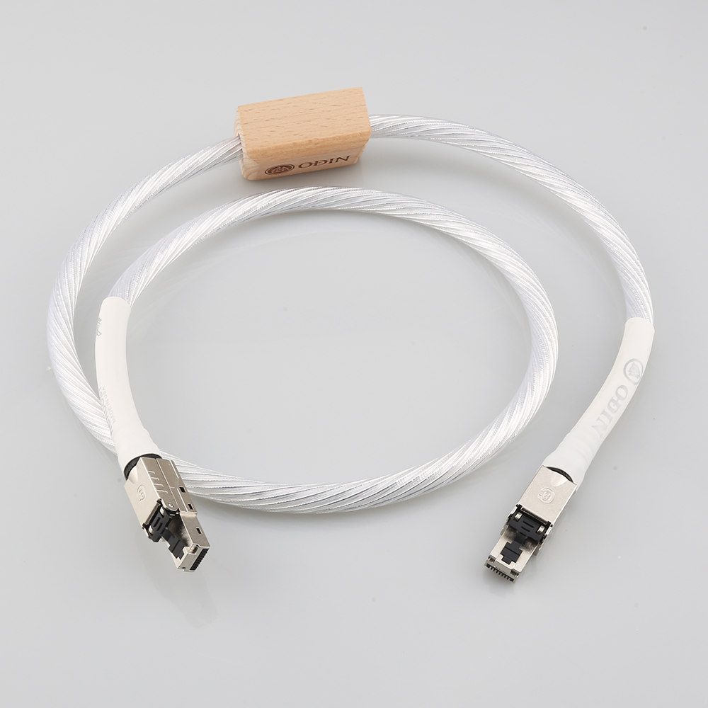 Nordost ODIN Cat8 Ethernet Cable: High-Speed RJ45 Network Patch Cable with High Purity Sier-Plated Conductors for Superior Data Transmission dh9103200