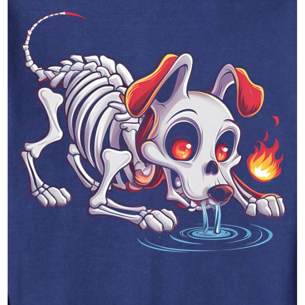 Long Sleeve Shirts for Men sweatshirt Skeleton Dog Halloween Costume Scary Dog Lover Halloween Sweatshirt T shirt Tee Streetwear Casual tops clothes