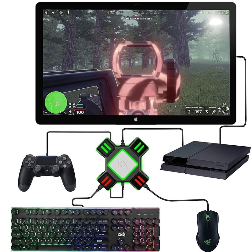 KX Keyboard and Mouse Adapter Controller Converter for Switch / PS4 / XBOX / PS3 / XSX Keyboard Adapter Games Accessories