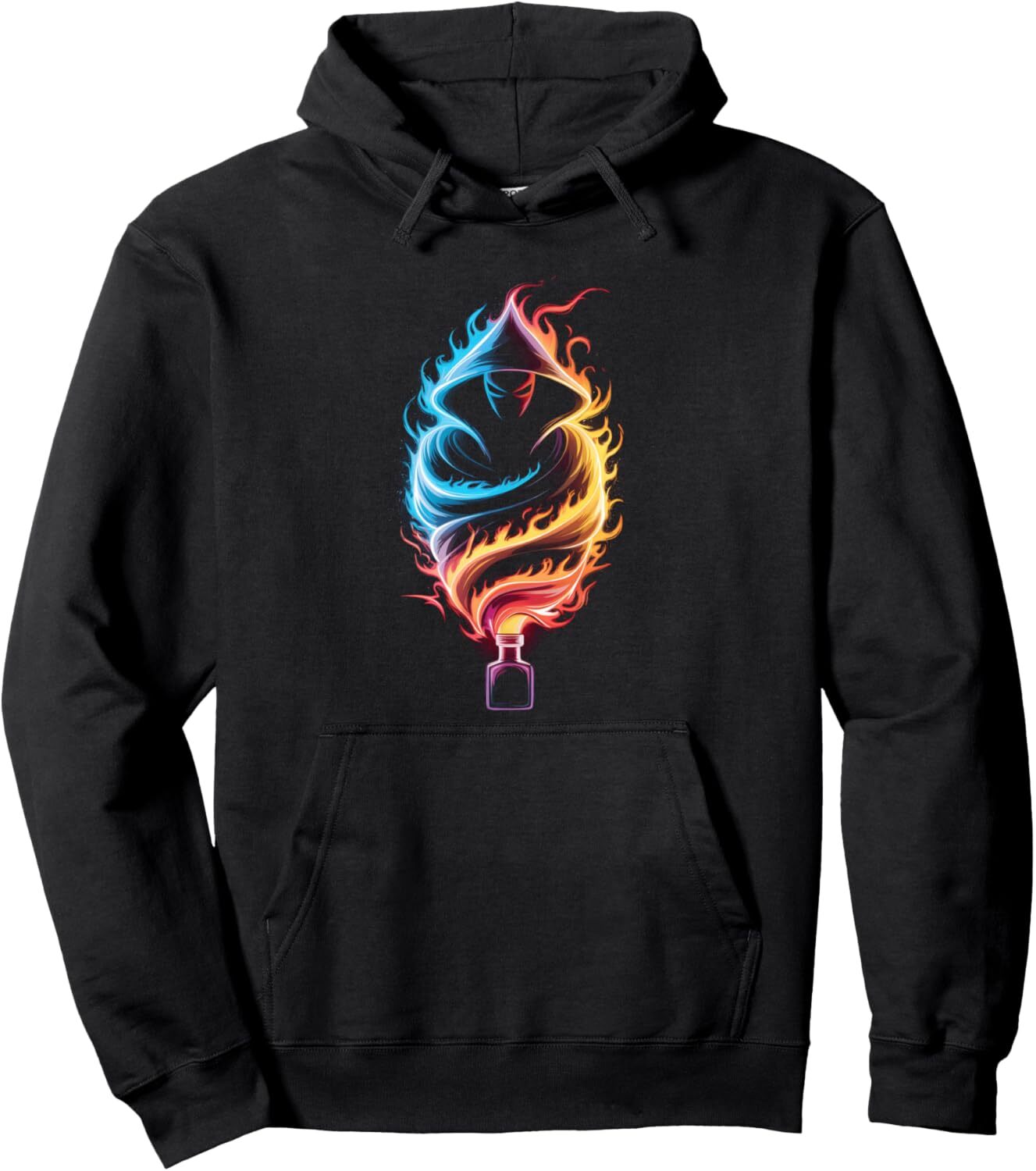 Hoodie for Mens Womens Fire Design Cool Flames Graphic Drawing Art Graphic Tees Pullover Hoodie Graphic Hoodies sweatshirt