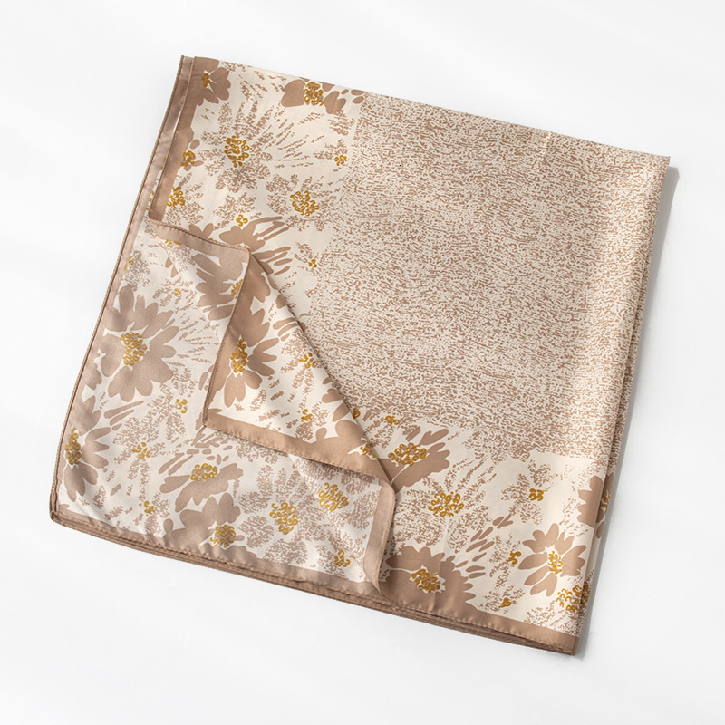 Women's autumn and winter striped headscarves, high-end small square scarves, and scarves