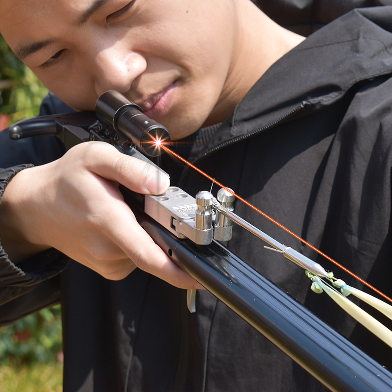 New Powerful Retractable Fishing Slingshot Hunting Equipment Arrow Slingshot Field Shooting Slingshot Sling Shot With Laser