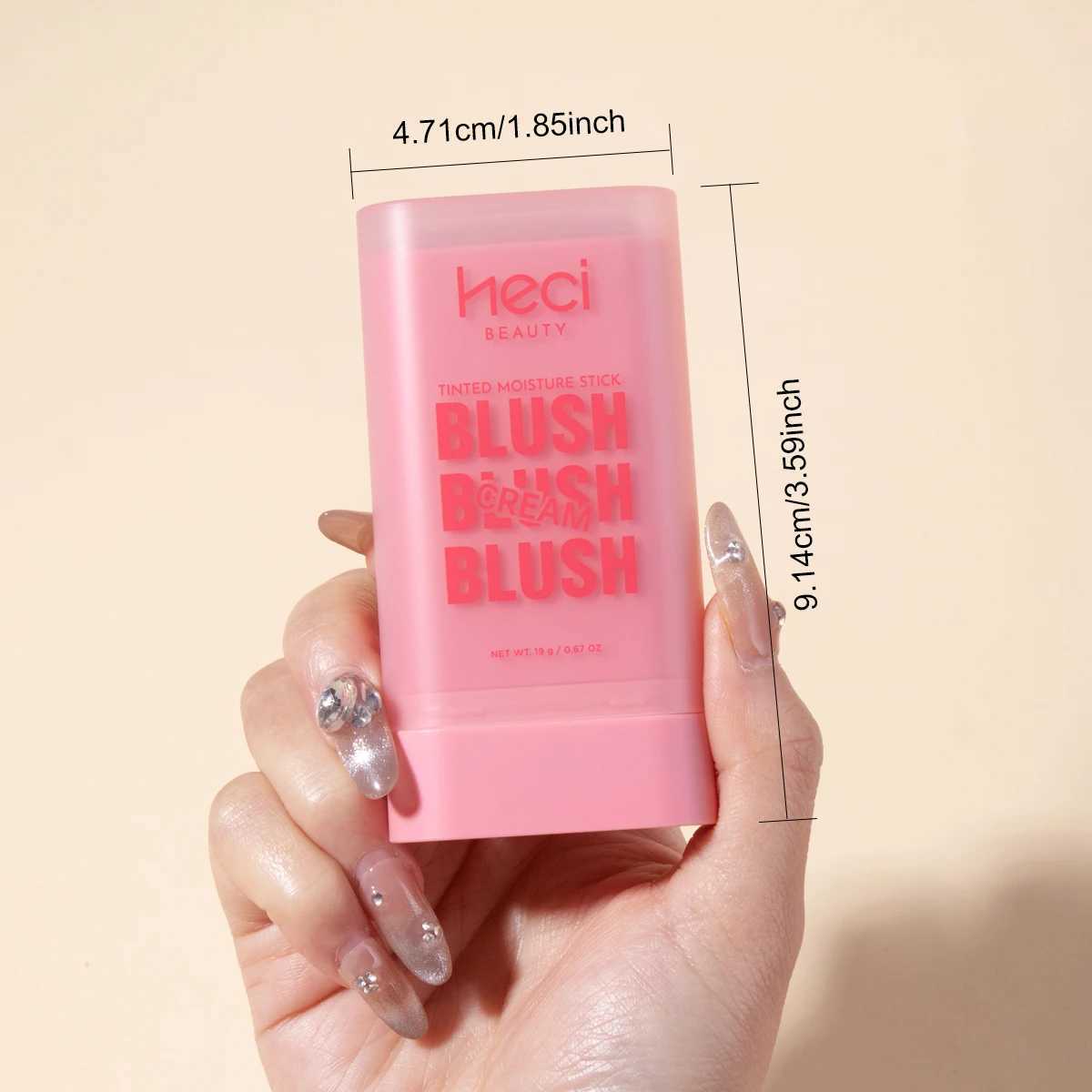 Vegan Cruelty-Free Big Volume Creamy Blusher Waterproof Long Lasting High Pigment Face Blush Lip And Cheek Tint Balm Blush StickXJ241111