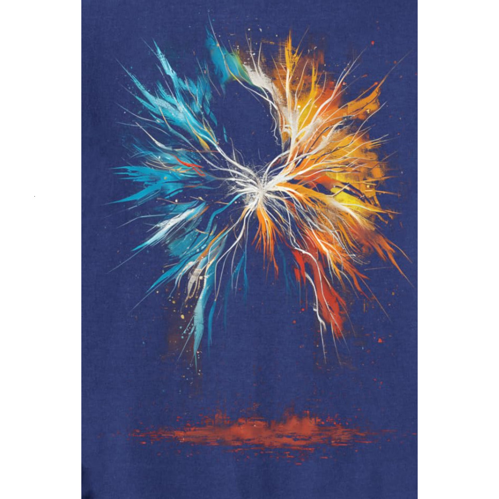 Long Sleeve Shirts for Men sweatshirt Graphic Abstract Art Design Cool Colorful Splashes Pattern Sweatshirt T shirt Tee Streetwear Casual tops clothes