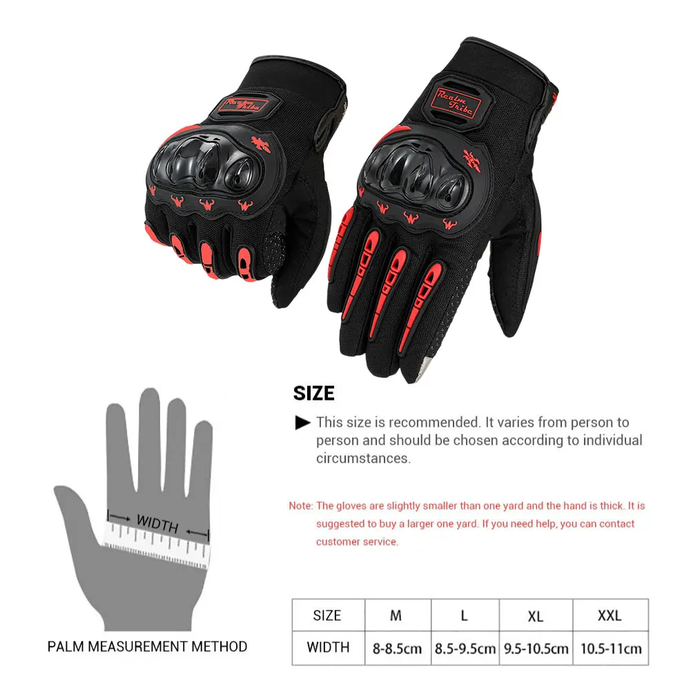 Rider Full Finger Glove Durable Racing Gloves Waterproof Motorcycle Gloves for Driving Motocross Cycling for BMX ATV Road Racing