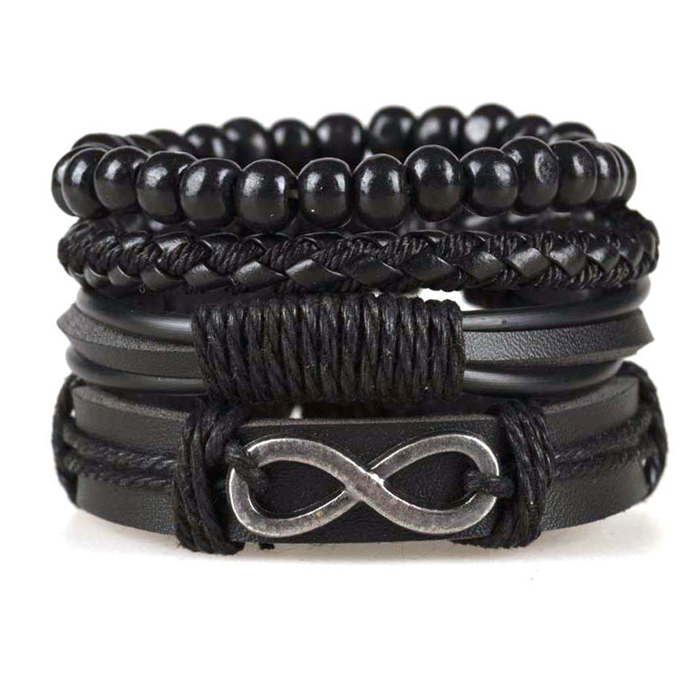 New Raided new Wrap Leather Bracelet For Men Vintage Life 2025 Tree Rudder Charm Wood Beads Ethnic Tribal Wristband Rope Bracelet Jewelry