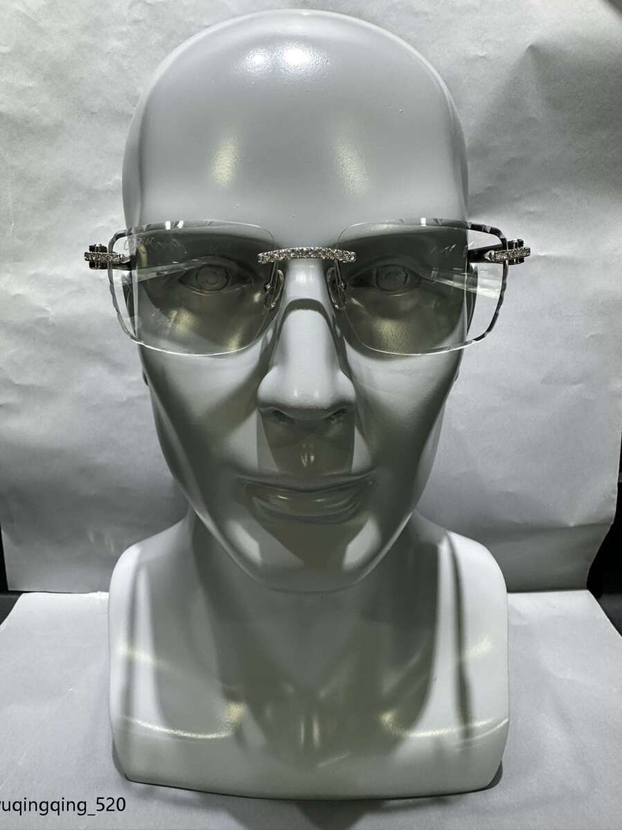 Cadermay S Sterg Sier Iced Out vvs1Sunglasses Moissanite Men and Women Jewelry Glasses for all fac