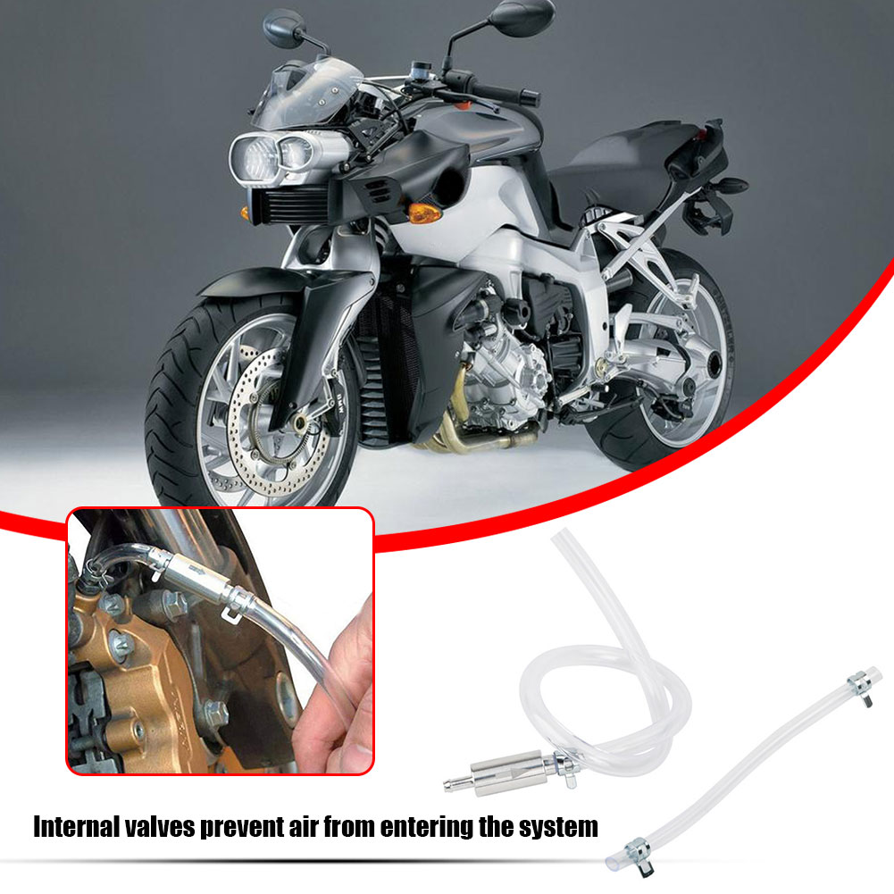 Hydraulic Clutch Valve Tube Set Single Way Valve Hydraulic Clutch Brake Bleeder Hose Kit Motorcycle Brake Oil Fluid Pump Bleeder