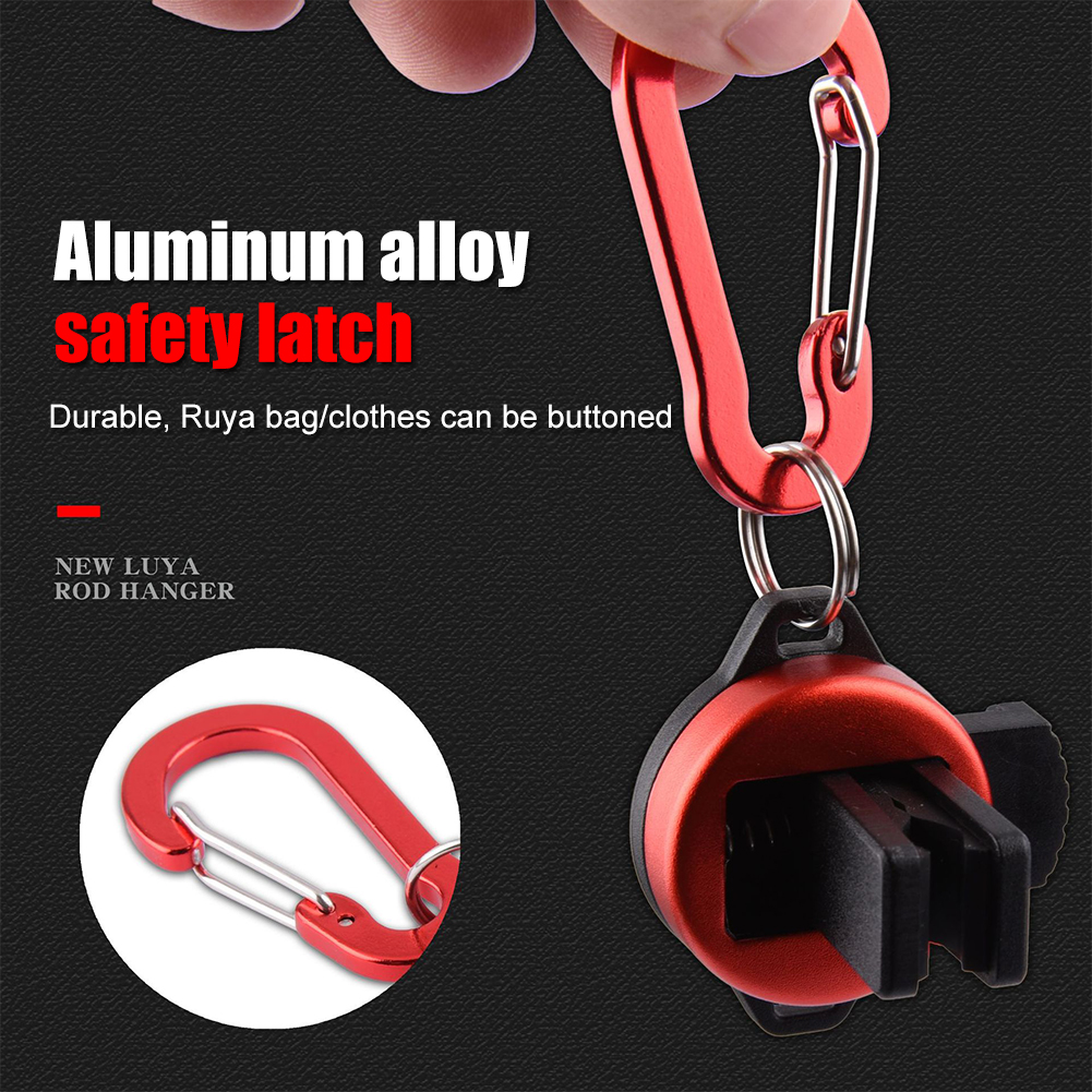 Fishing Rod Holder Aluminum Alloy Fly Fishing Rod Holder Safety Lock Housing Support Strong Fishing Tool Accessories
