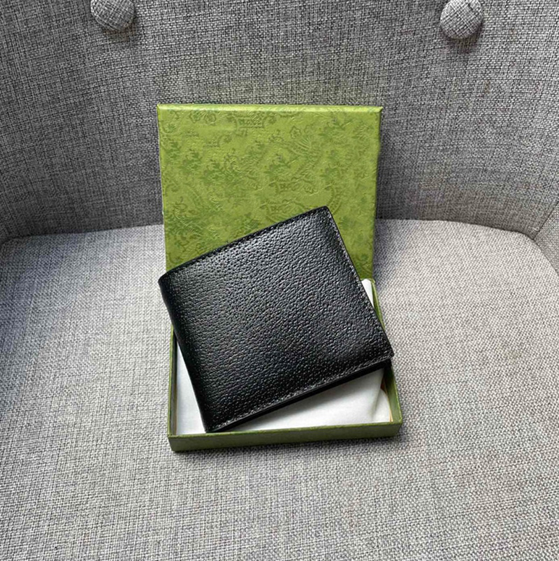 Luxury Designer Men's Wallet Leather Credit Card Holder High Quality Classic Cash Clip Coin Pocket Purse Long Term Business Double Fold Bestselling Mini Wallets