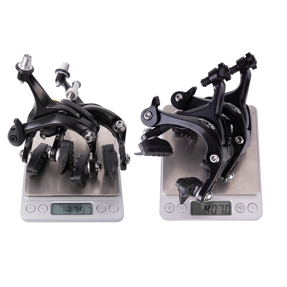 ZTTO Road Bike Dual Pivot Calipers Bicycle Brakes Racing Folding Bike Front Rear Side Pull Caliper Rim Caliper V Brake With Pads