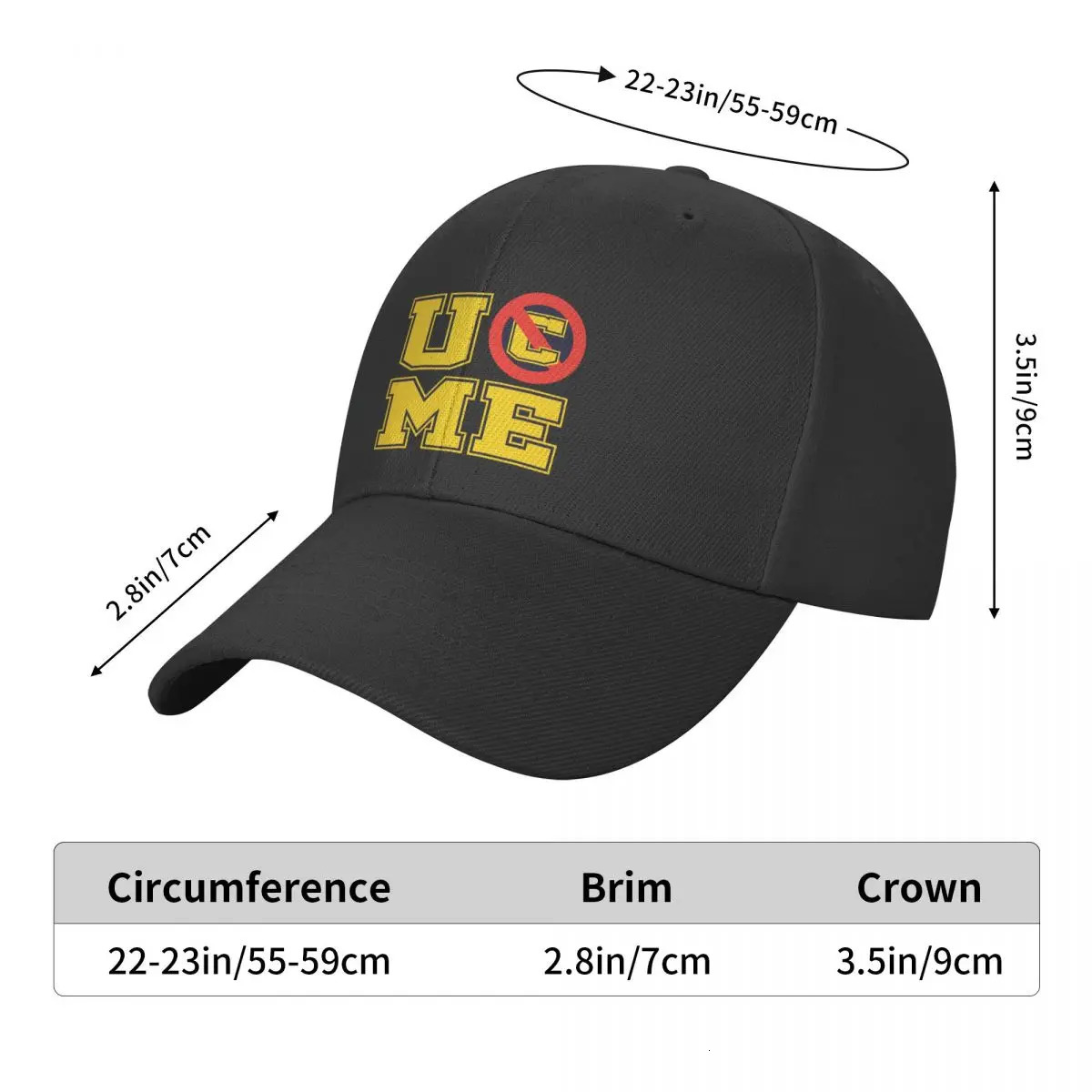 Classic John U Cant See Me Cenas Baseball Cap for Men Women Custom Adjustable Adult Dad Hat Summer 240407