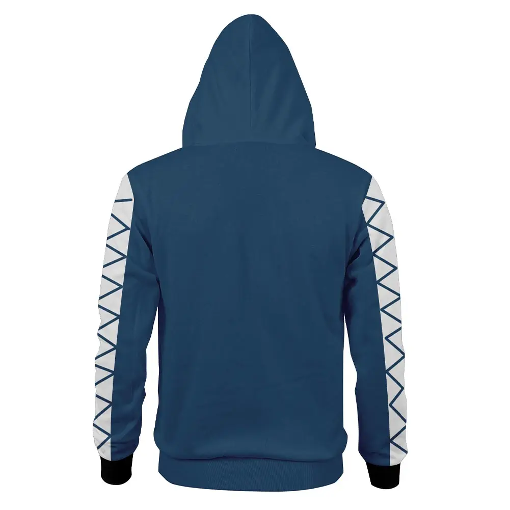 Hercules Idia Shroud Hoodie Jacket Zip Up Zipper Sweatshirt Coat Pullover Anime Game Twisted Wonderland Cosplay Costume Fashion