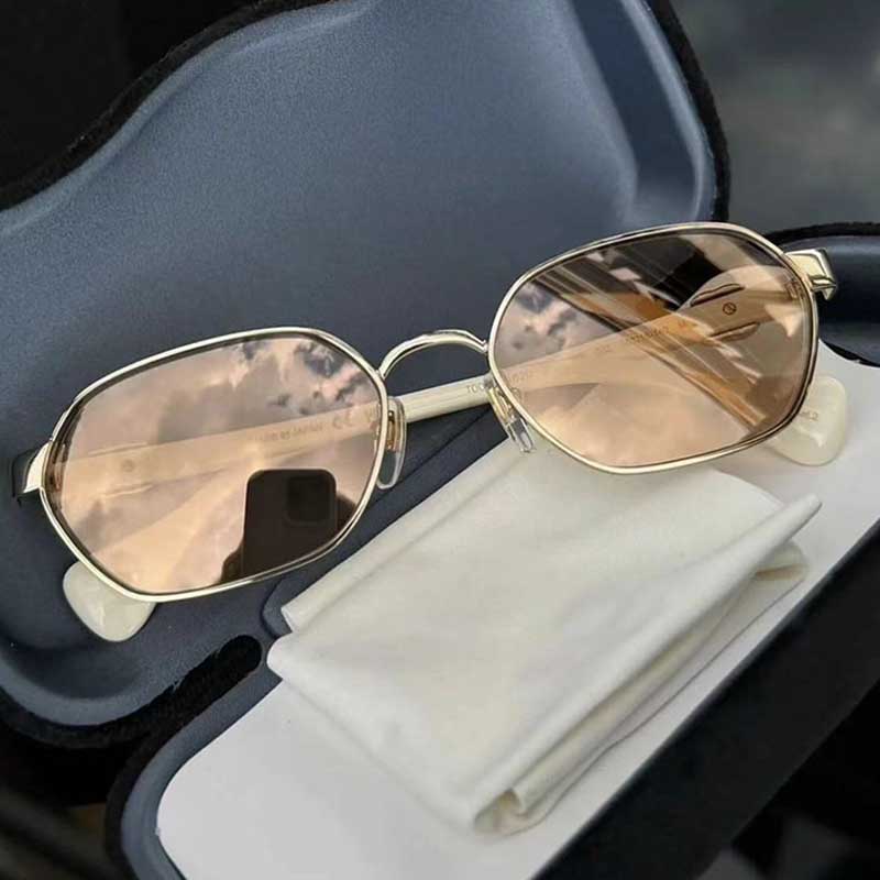 Designer Round Frame Sunglasses GG1593 Luxury Women Metal Sunglasses Gold Metal Frame UV400 Fashion Business Eyewear Casual sexy Lady glasses