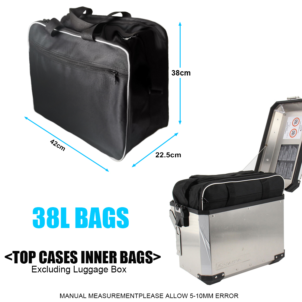 Motorcycle Lage Inner Expandable Top Case Saddlebag For R1200GS R1250GSADV F850GS F750GS F700GS Saddle Bag Waterproof