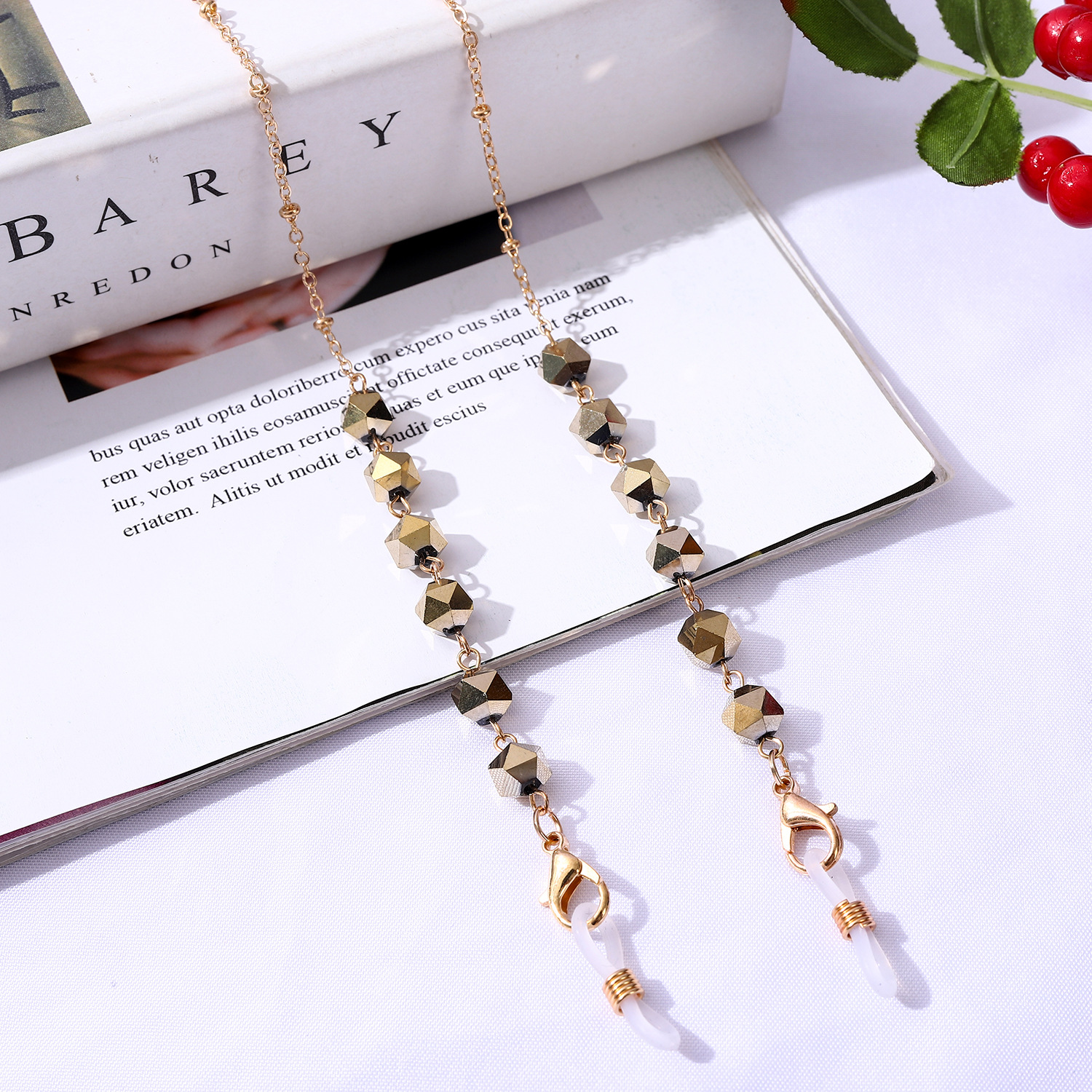 Crystal Beaded Glasses Chains For Women Elegant Mask Chain Holder Sunglasses Lanyard Neck Cord Eyeglasses Jewelry Gift