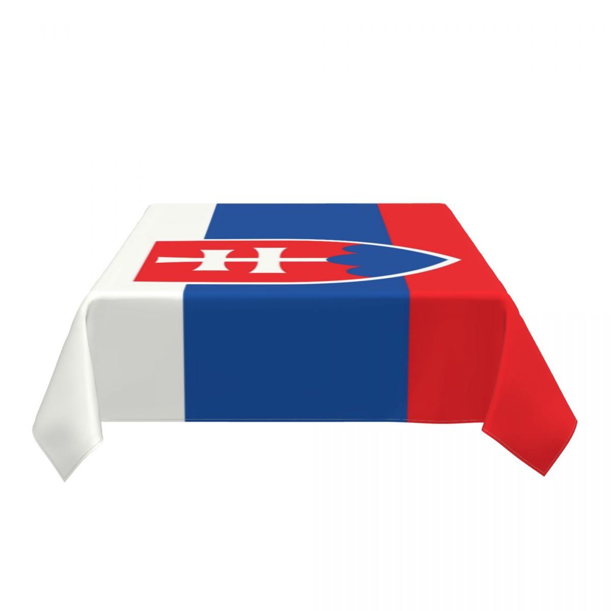 Rectangular Waterproof Flag Of Slovakia Table Cover Elastic Fitted Slovak Republic Table Cloth Backed Edge Tablecloth for Dining