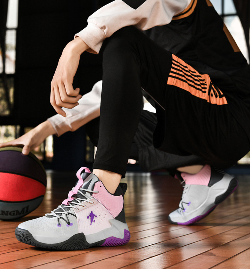 TopFight High Top Basketball Sneakers Non-Slip Gym Training Sports Shoes Comfortable Super Elastic Sports Shoes