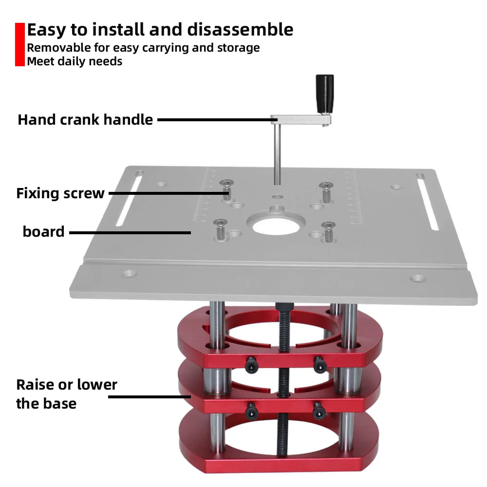new Aluminum Router Table Insert Plate W/ Miter Gauge for Woodworking Benches Table Saw Multifunctional Trimmer 2025 Engraving hine