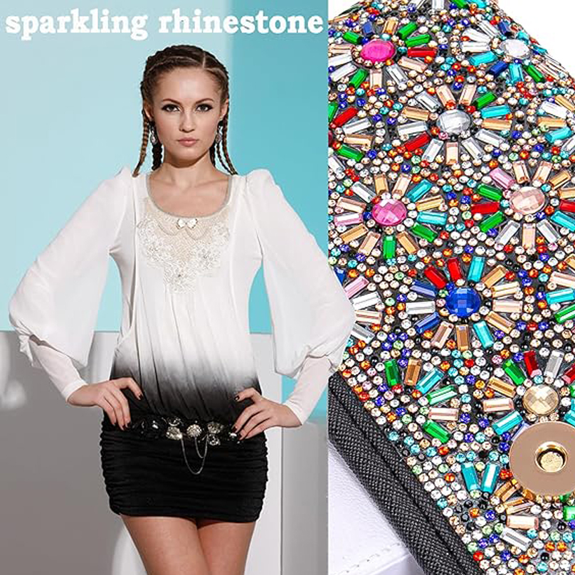 Shoulder Bags Crossbody Bag Purses Handbags Crystals Rhinestone Evening Bag for Women Clutch Purse with Chain fashion designer bag