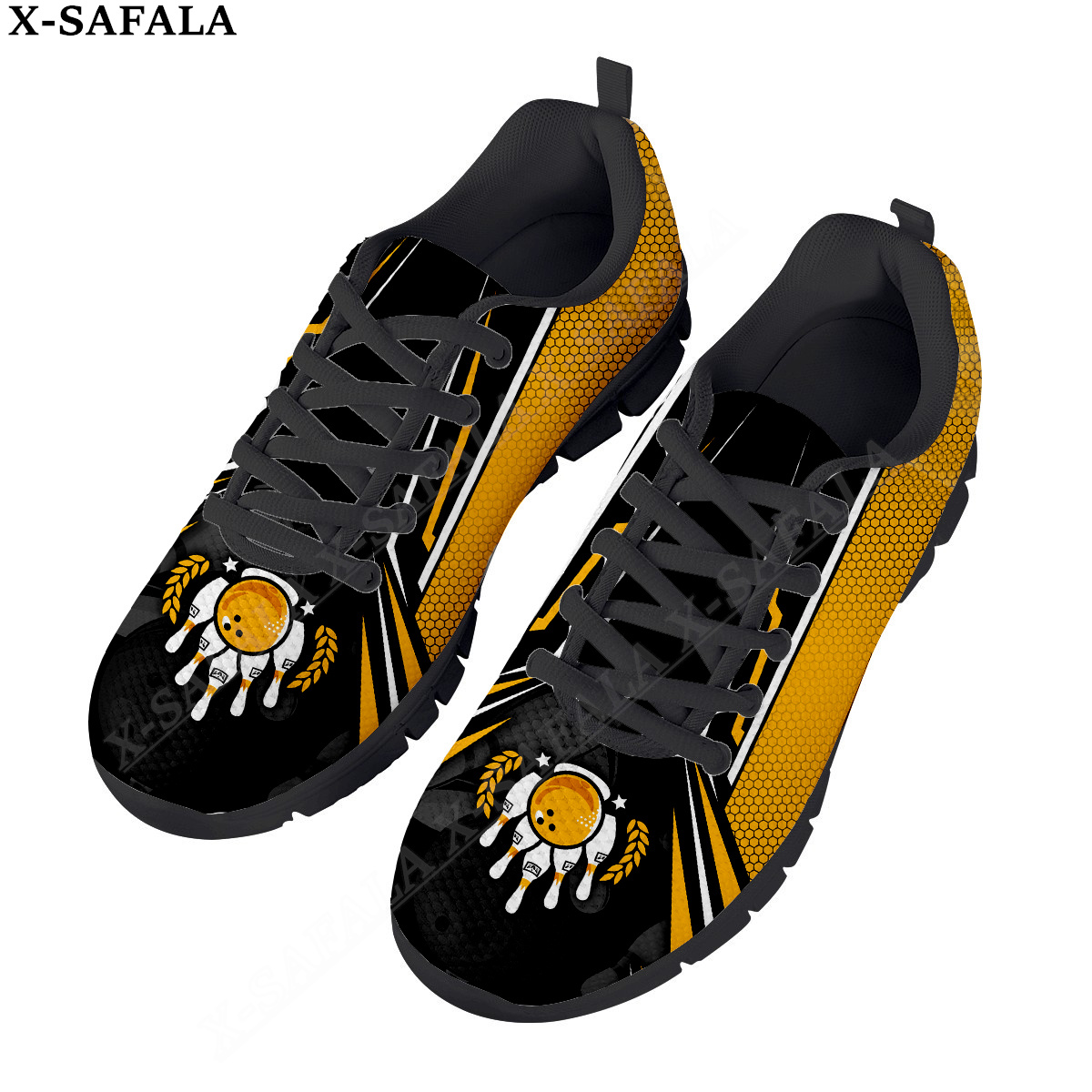 Bowling Player Club Print Men's Casual Basic Daily Shoes Breathable Lightweiht Mesh Lace Up Sneakers Men Woman Sport Shoes-6