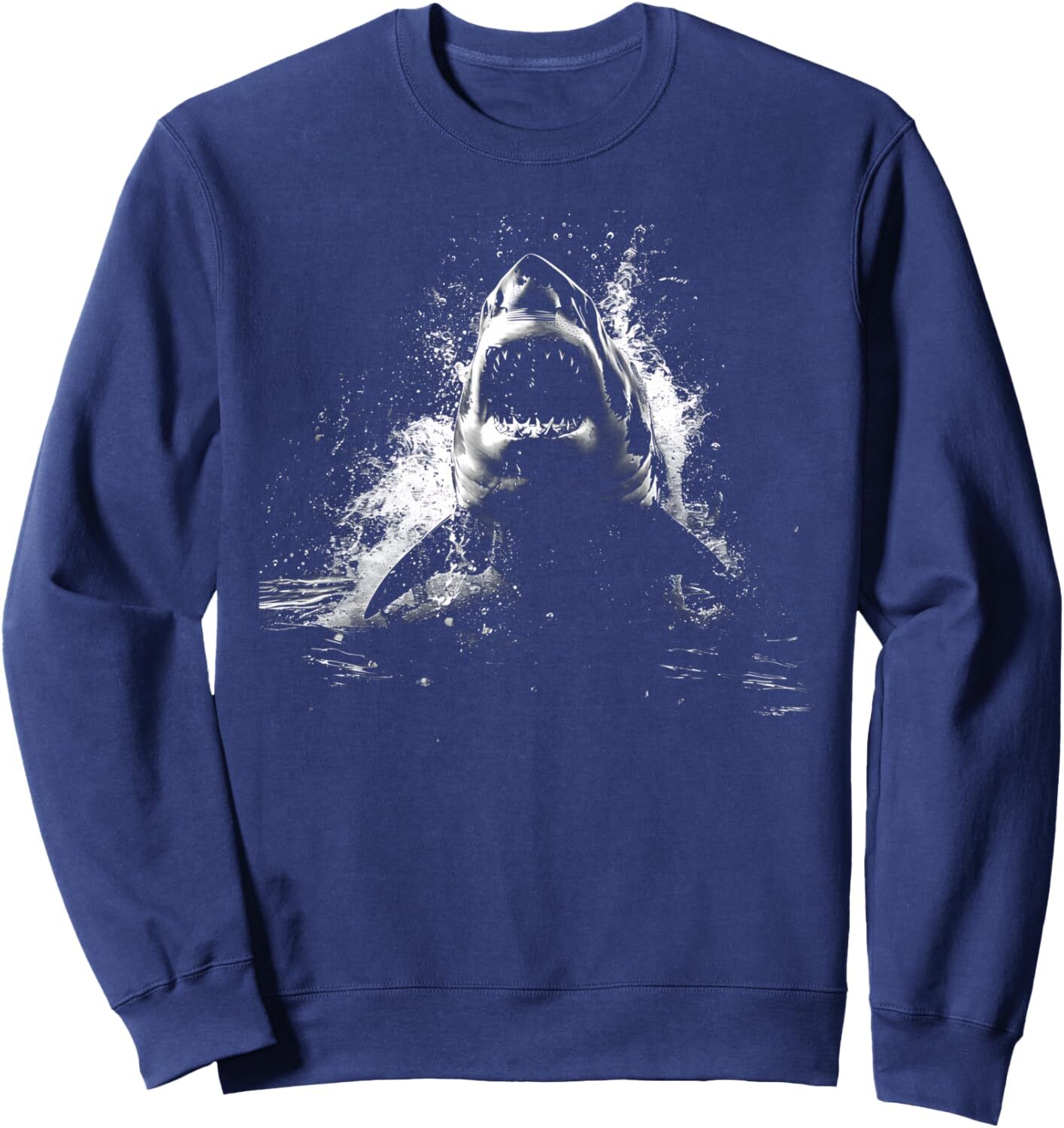 Long Sleeve Shirts for Men sweatshirt Shark Great Shark Ocean Jaws Teeth Fish Sea Sweatshirt T shirt Tee Streetwear Casual tops clothes