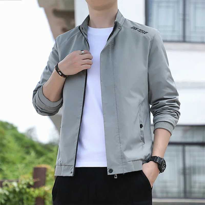 2024 Spring/Autumn Korean Edition Mens Jacket Autumn Business Leisure Sports Jacket Spring/Summer Bomber Jacket Mens Clothing W241111