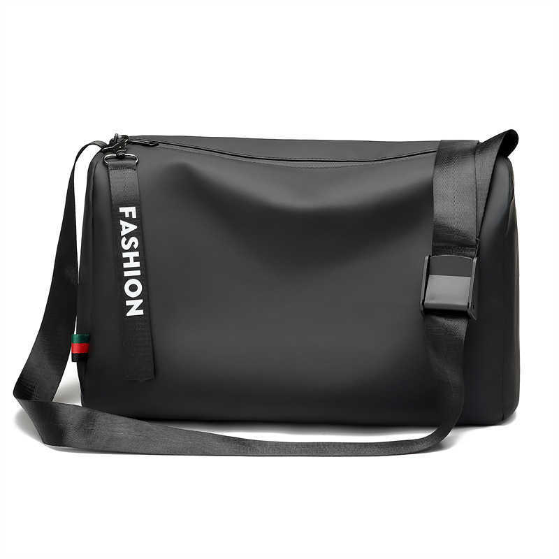 Outdoor Trendy Mens Travel Bag Large Capacity Simple and Versatile Crossbody Fitness Bag Casual Commuting Shoulder Bag